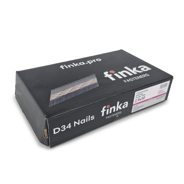 Строительные реечные гвозди Finka D34 2.9x50 Ring NK (Цинк, 2000шт)